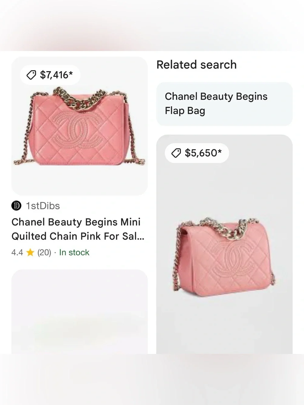 Chanel Beauty Begins Quilted Leather Shoulder Bag with Chain Strap